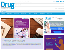 Tablet Screenshot of drugtargetreview.com